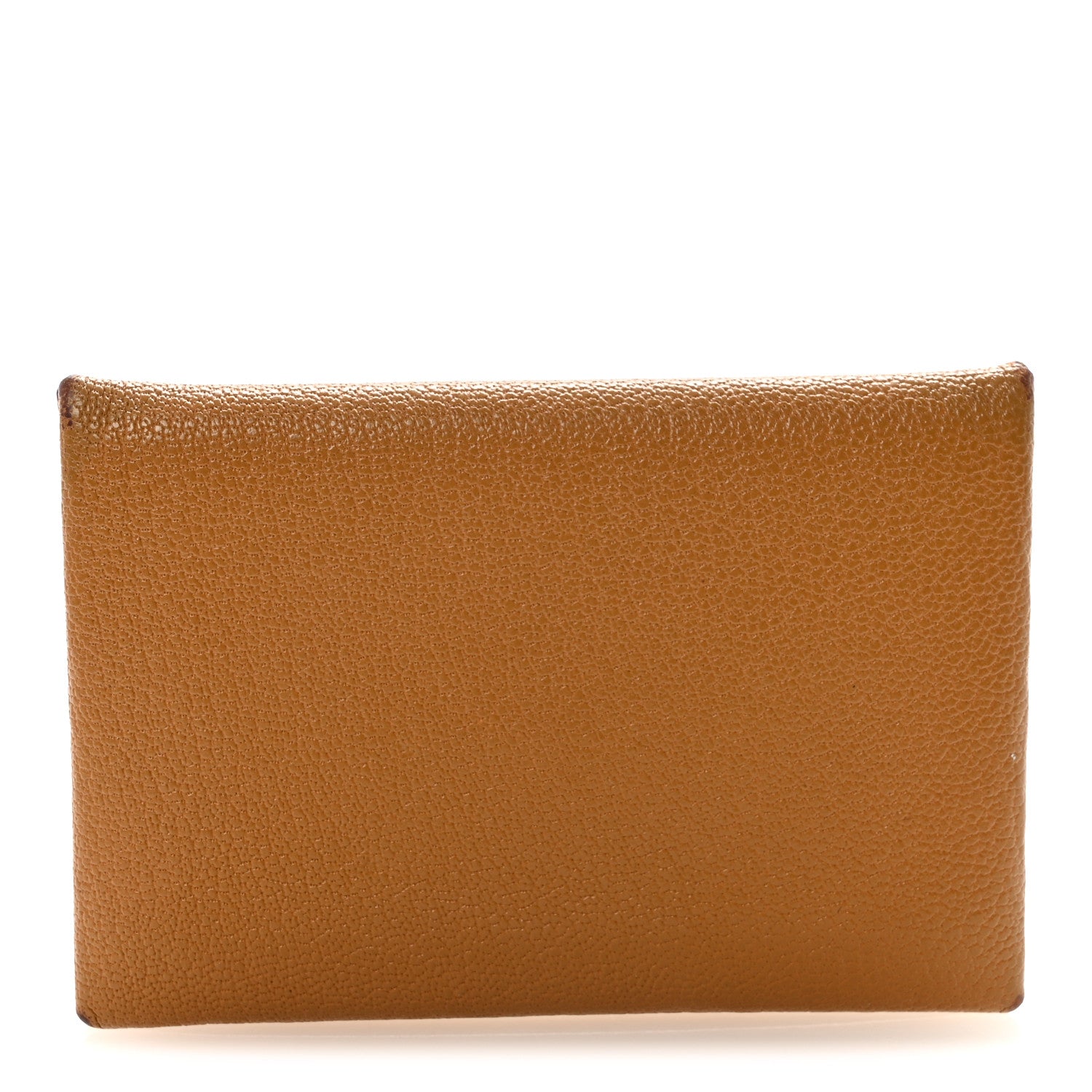 Hermes Chevre Mysore Verso Calvi Card Case Caramel Vert Fizz 1 of 7