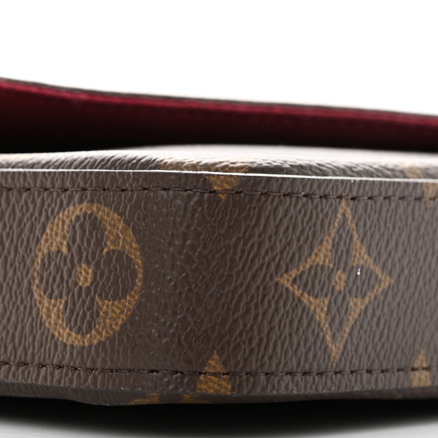 Monogram Pochette Felicie Chain Wallet Fuchsia