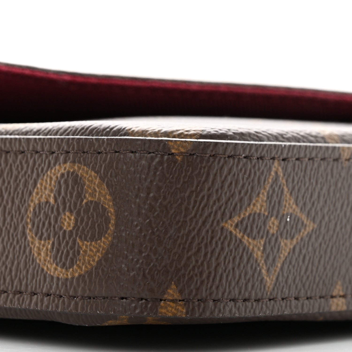 Louis Vuitton Monogram Pochette Felicie Chain Wallet Fuchsia 9 of 11