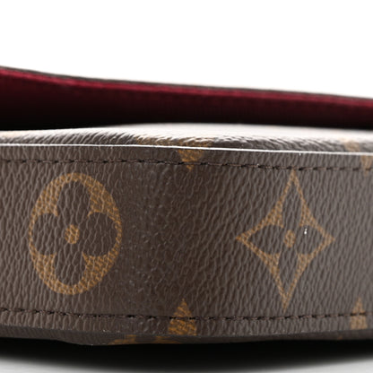 Louis Vuitton Monogram Pochette Felicie Chain Wallet Fuchsia 9 of 11