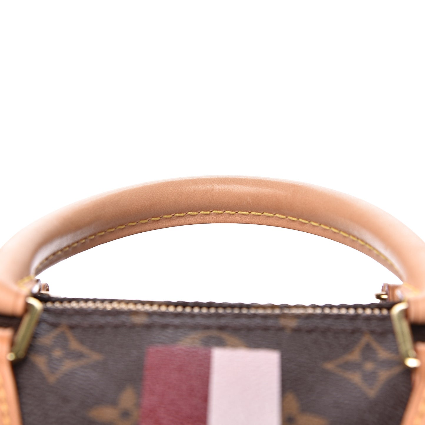 Monogram My LV Heritage Speedy Bandouliere 30 Bordeaux White