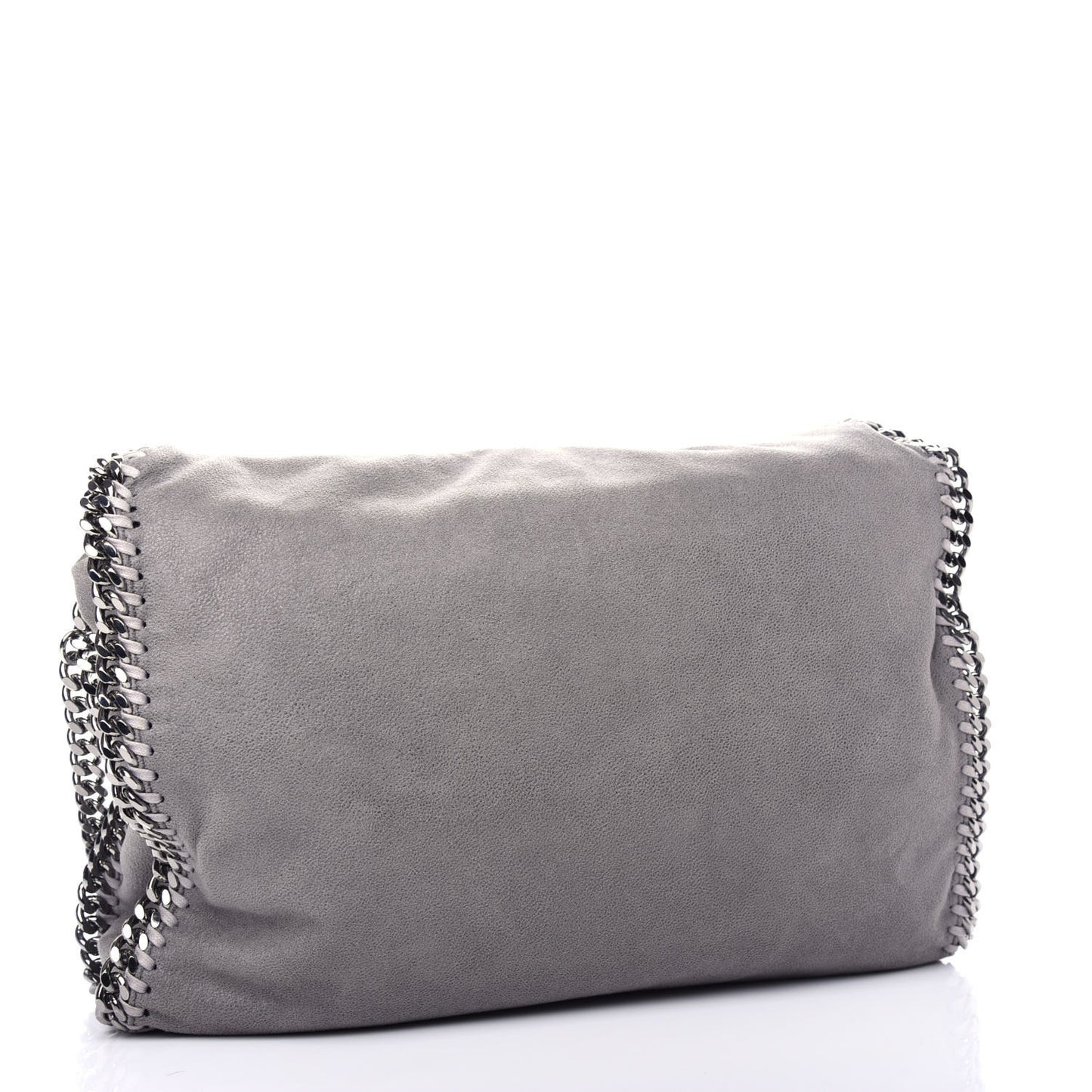 Shaggy Deer Falabella Fold Over Tote Grey