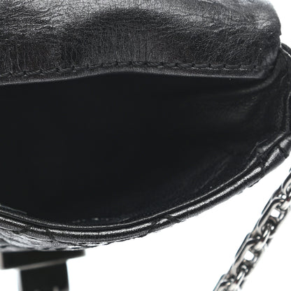 Chanel Metallic Aged Calfskin Quilted 2.55 Reissue Phone Case Black 7 of 16