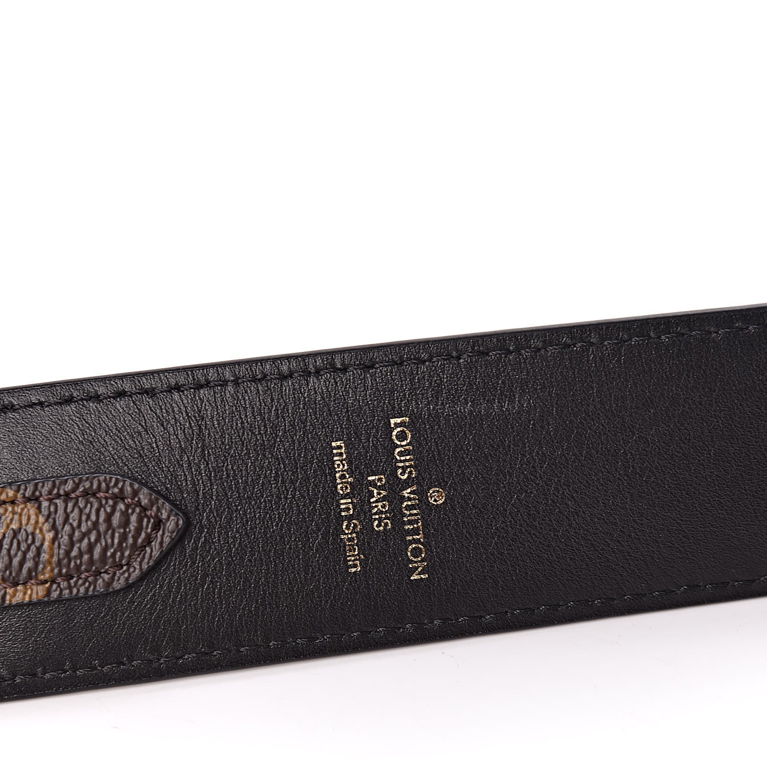 Louis Vuitton Monogram Bandouliere Shoulder Strap Black 3 of 4