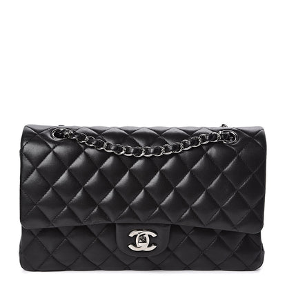 Chanel Lambskin Quilted Medium Double Flap Black 1 of 16