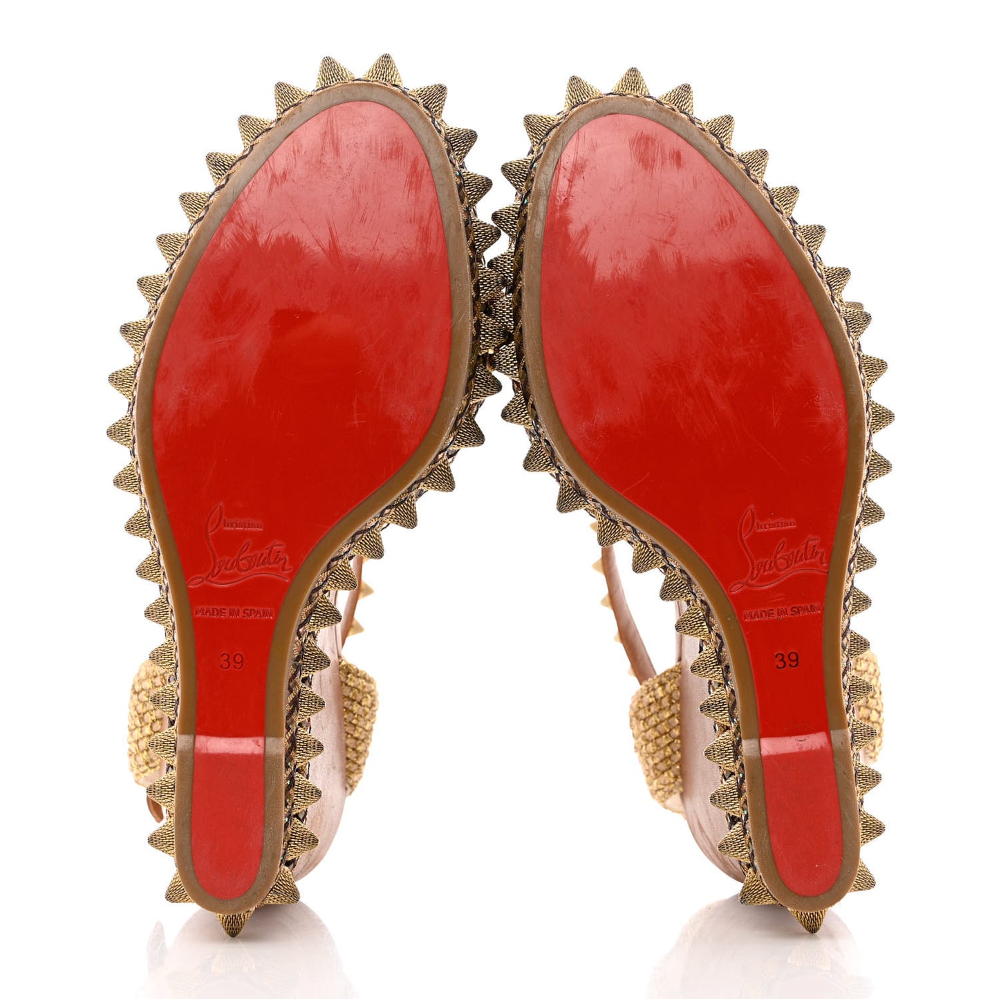 Calfskin Cordorella 110 Wedge Sandals 39 Version Cuoio