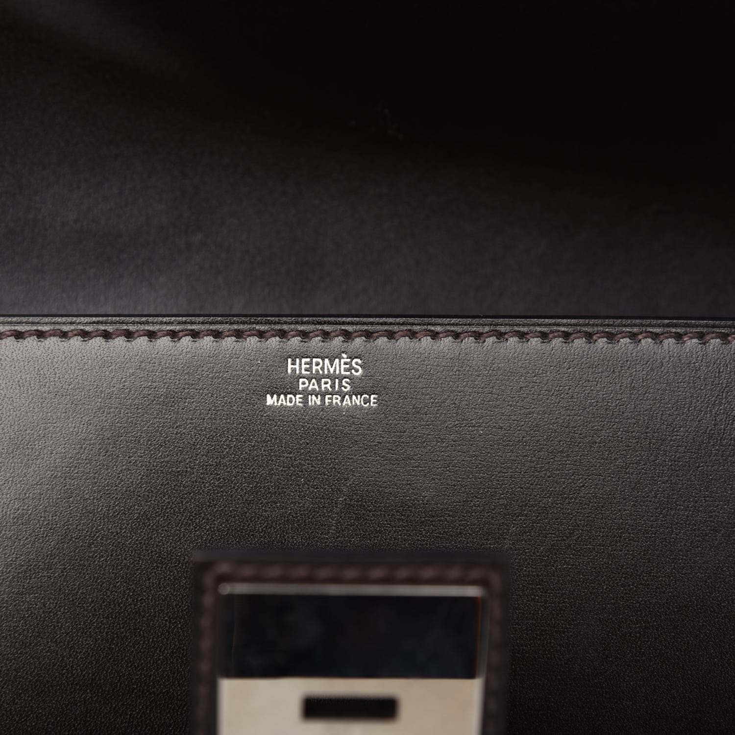 Hermes Box Medor 23 Clutch Chocolate 6 of 9