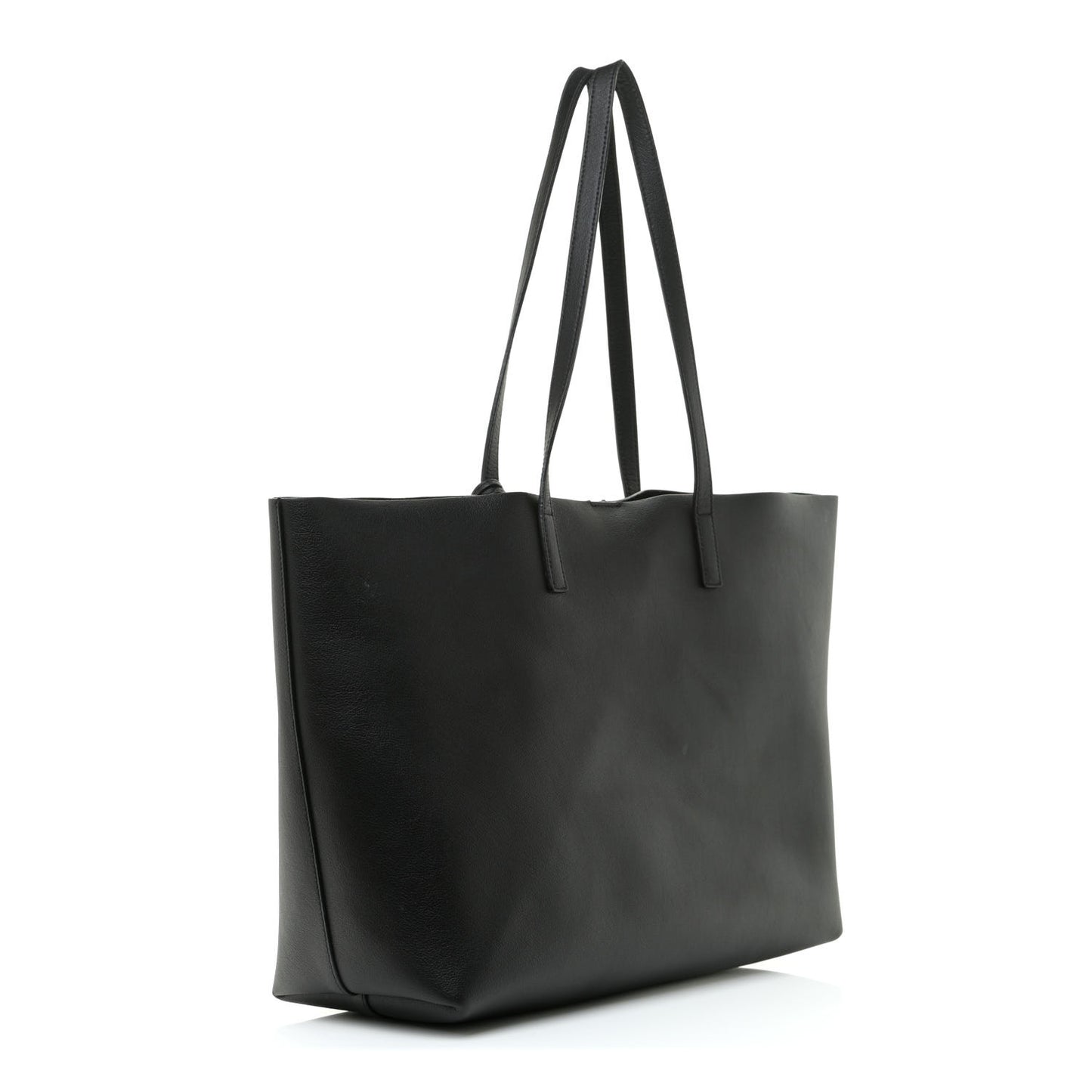 Calfskin Large Shopping Tote Black