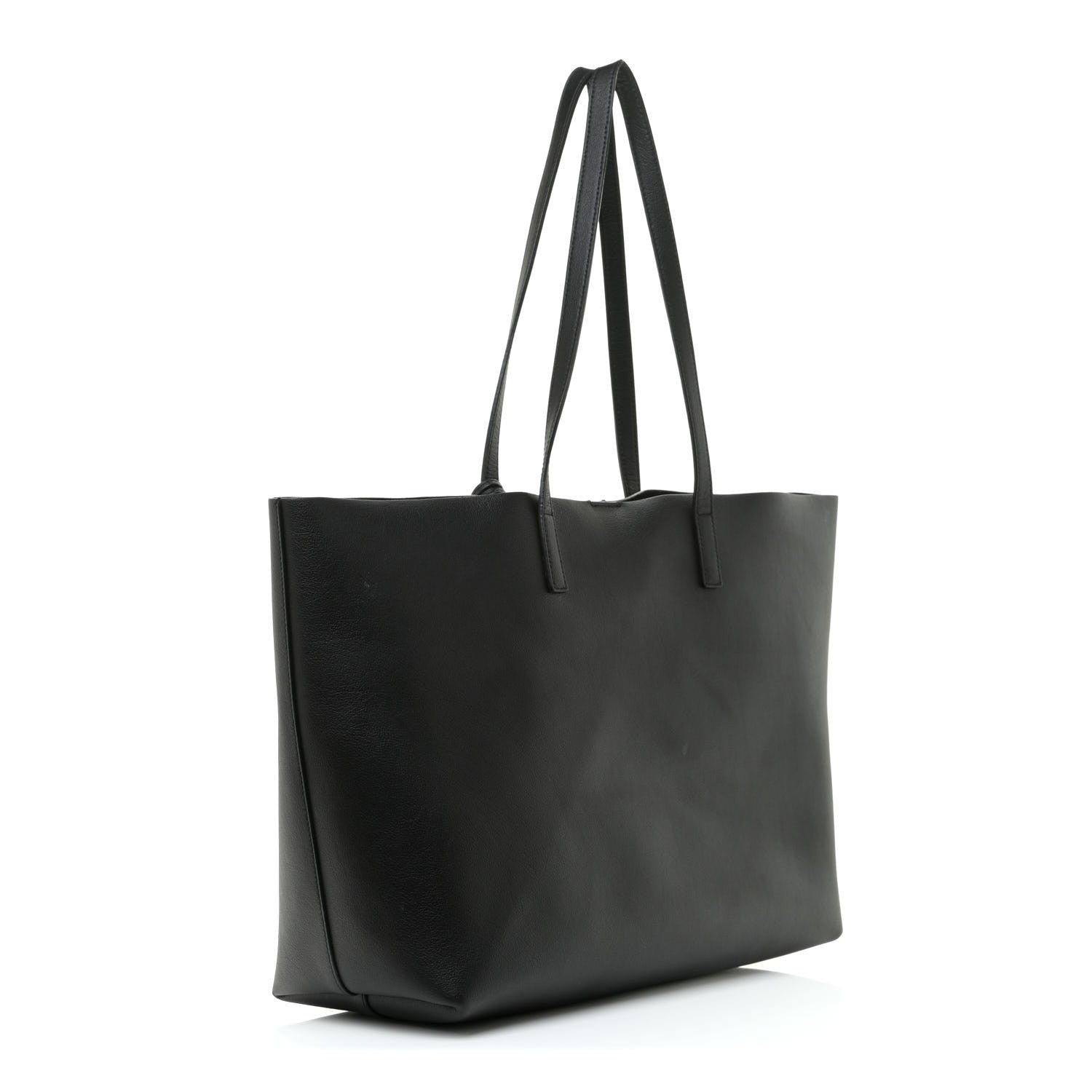 Saint Laurent Calfskin Large Shopping Tote Black 3 of 14