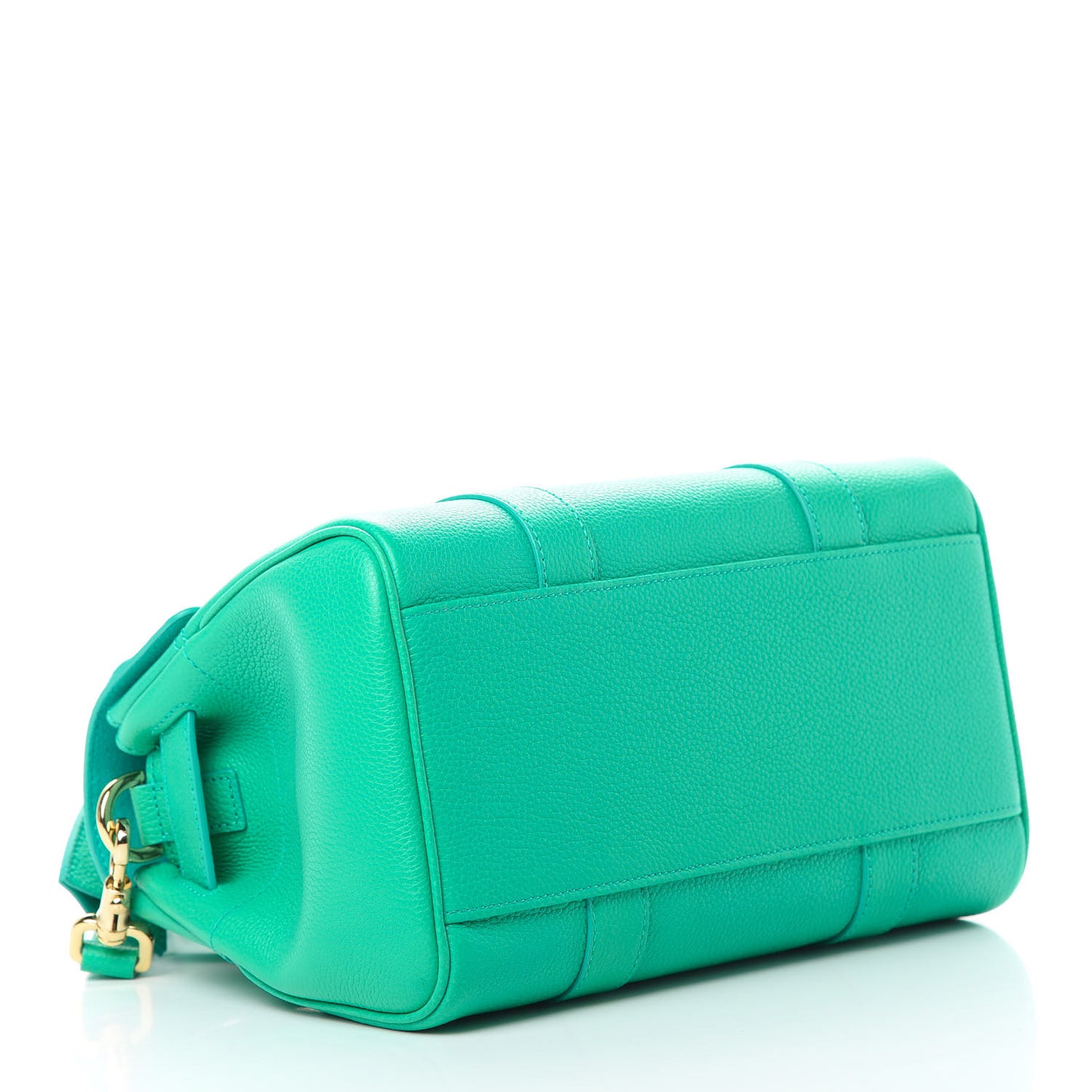 Classic Grain Small Bayswater Satchel Aqua Green