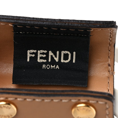 Fendi Recycled Plastic Vitello Liberty Matte Small Fendi Basket White Ice Miele Scuro 8 of 10