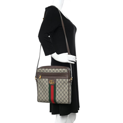 Gucci GG Supreme Monogram Web Small Ophidia Messenger Bag Brown 2 of 12