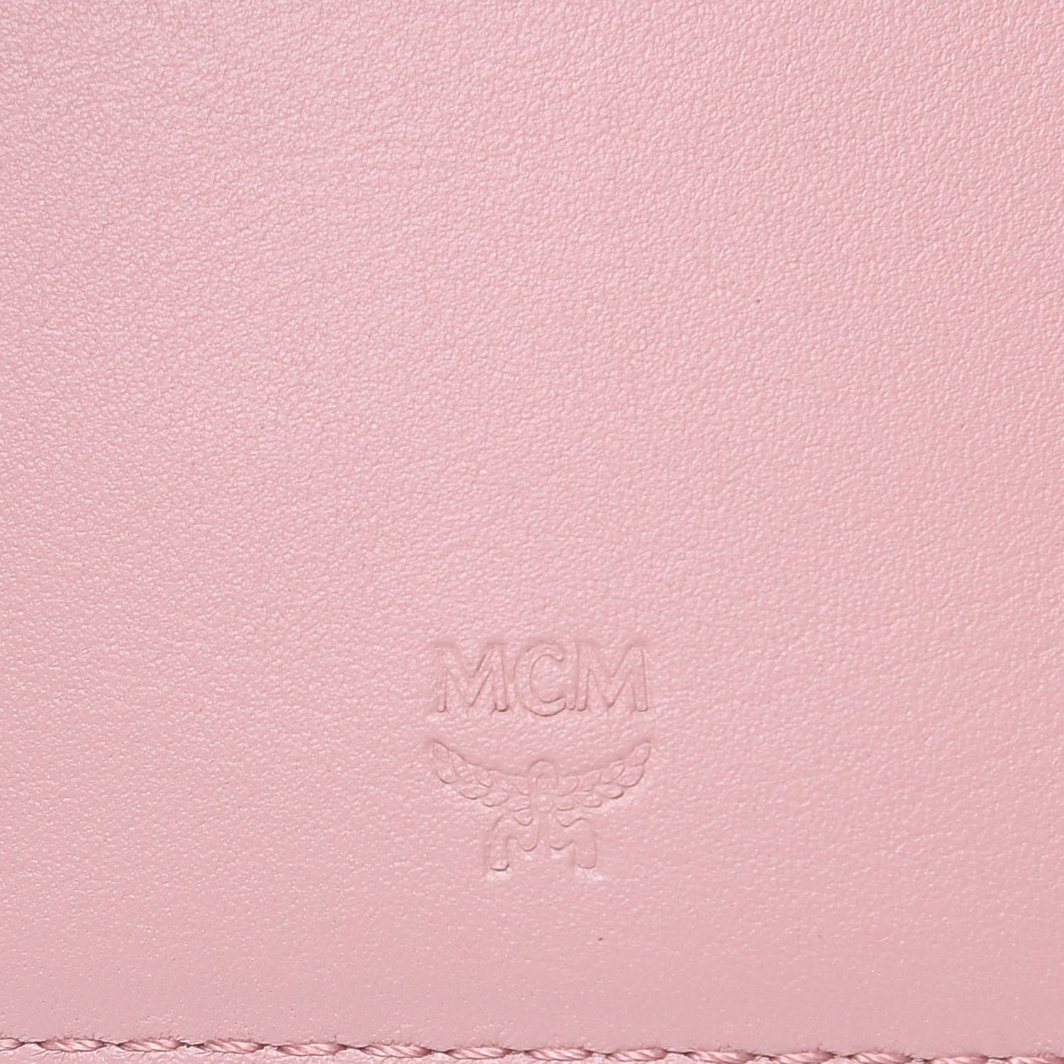 MCM Visetos Trifold Wallet Pink 6 of 7