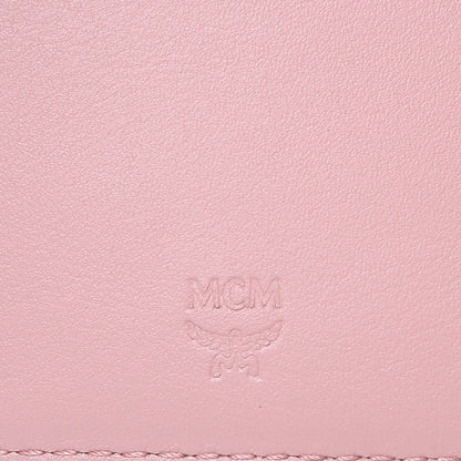 MCM Visetos Trifold Wallet Pink 6 of 7