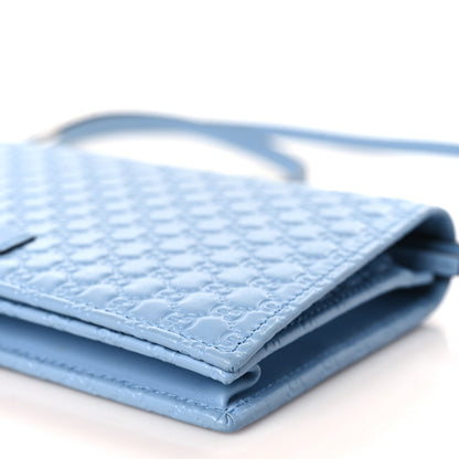 Gucci Microguccissima Crossbody Wallet Mineral Blue 9 of 9