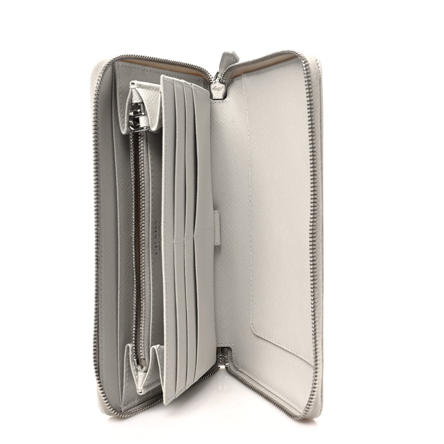 Saffiano Metal Zip Around Wallet Talco
