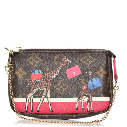 Louis Vuitton Monogram 2017 Christmas Animation Mini Pochette Accessories 1 of 8