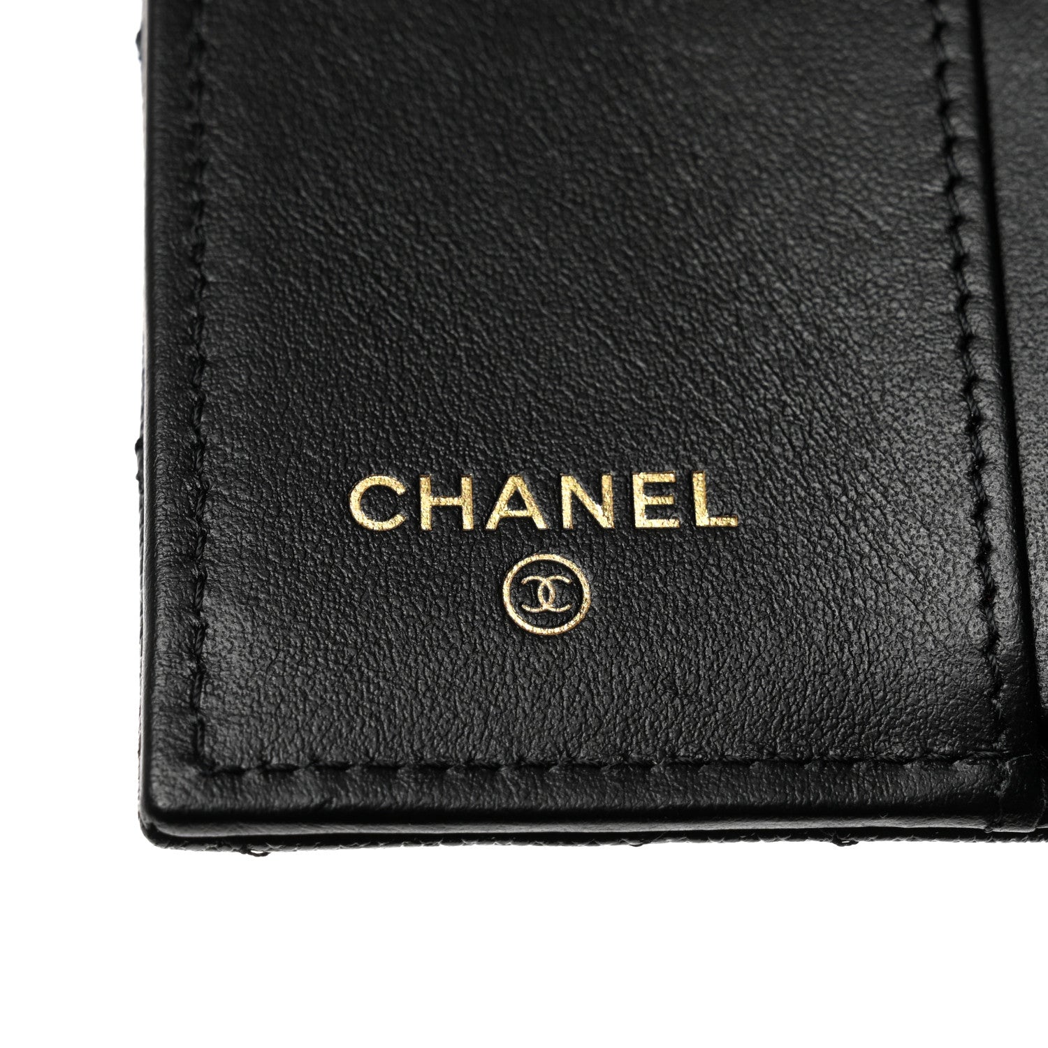 Chanel Caviar Quilted Studded CC Double Flap Wallet Black 7 of 14