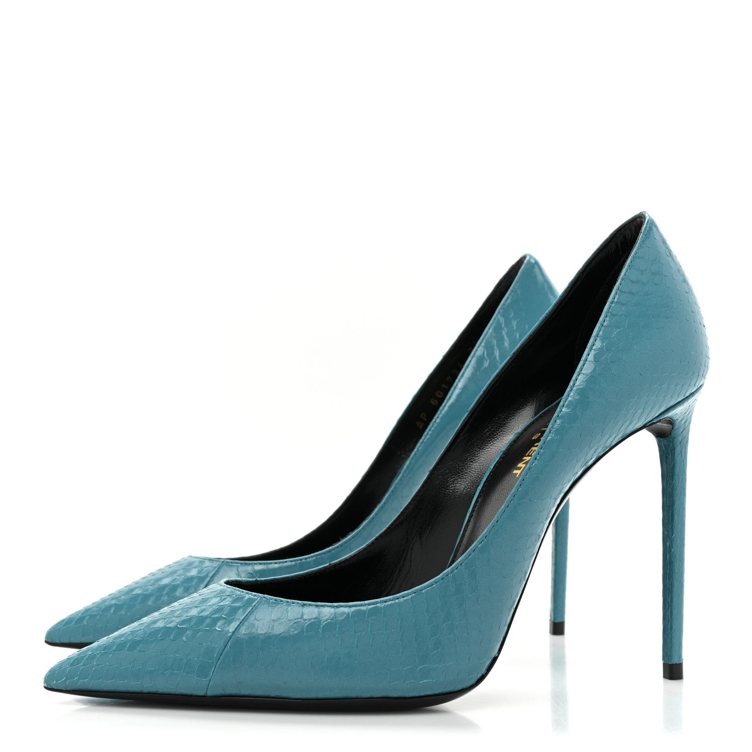 Saint Laurent Ayers Zoe 105 Pump 38 Water Marine 3 of 11