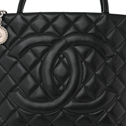 Chanel Caviar Quilted Medallion Tote Black 8 of 10