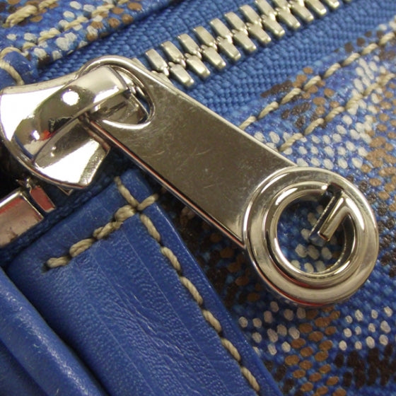 Goyard Goyardine Amakios PM Bowler Tote Bag Blue 8 of 11