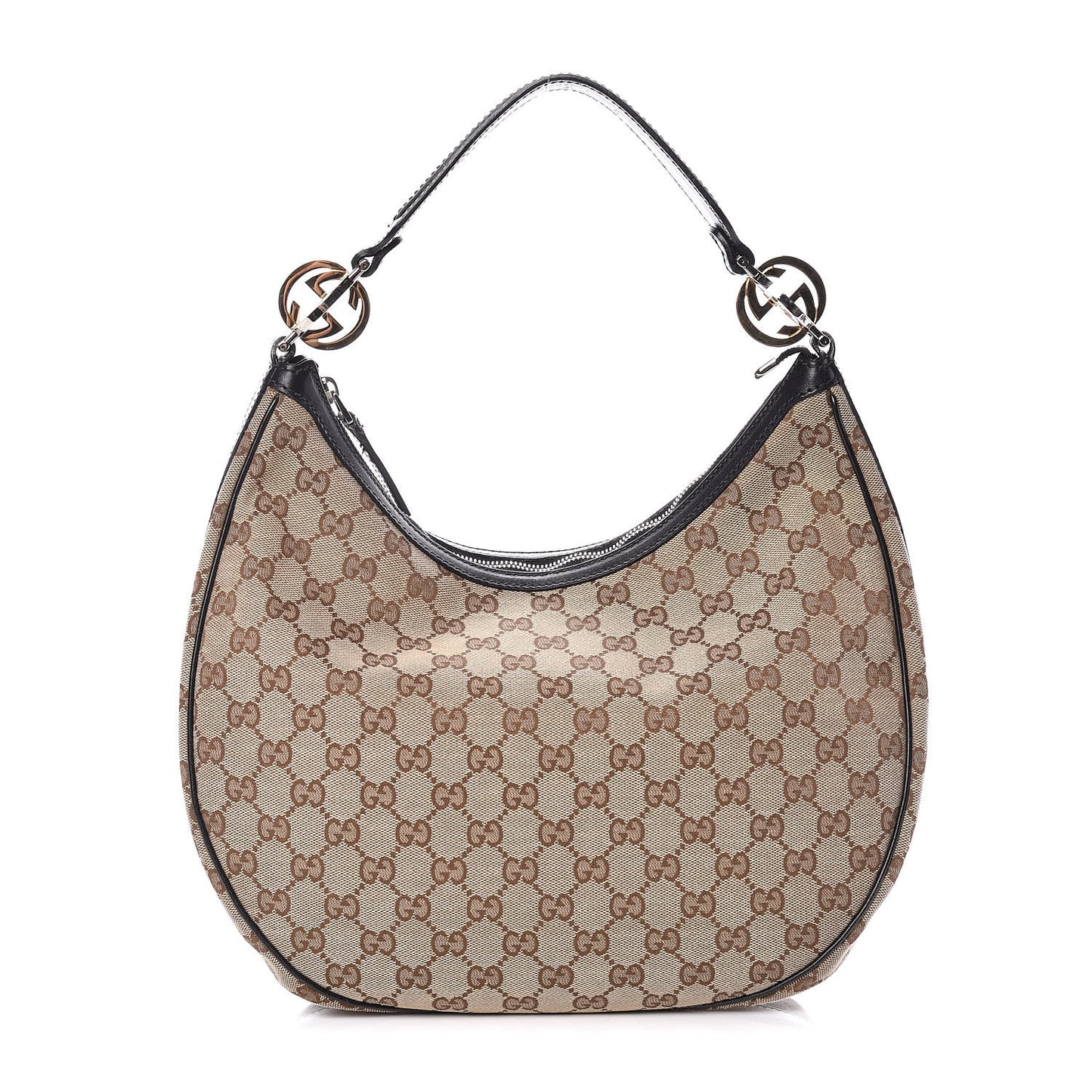 Monogram Medium GG Twins Hobo Black