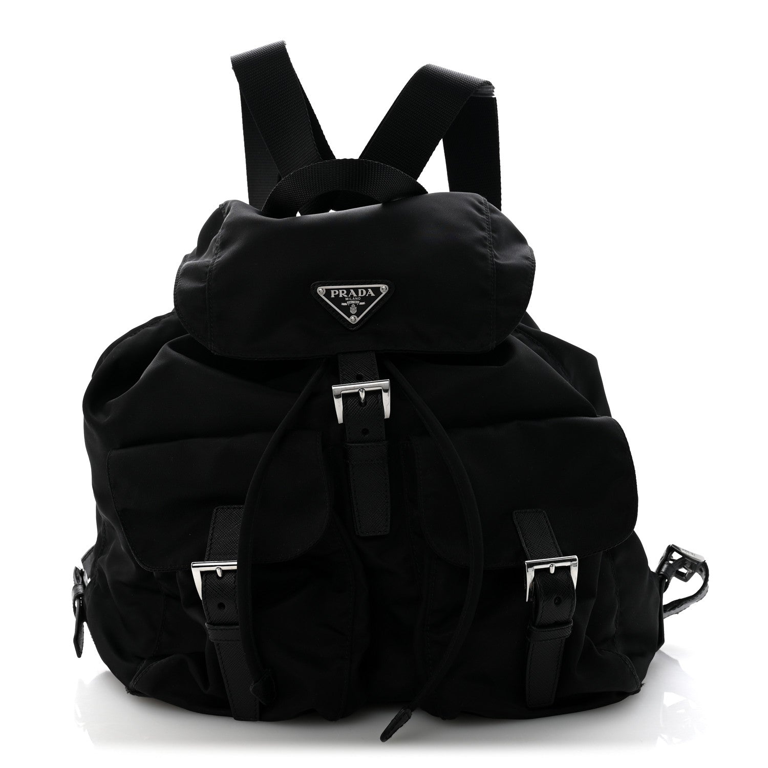 Prada Nylon Vela Medium Backpack Black 1 of 14