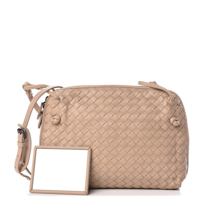 Bottega Veneta Nappa Intrecciato Pillow Crossbody Messenger Mink 3 of 16
