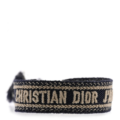 Christian Dior Woven Cotton J'Adior Friendship Bracelet Set Navy 4 of 6