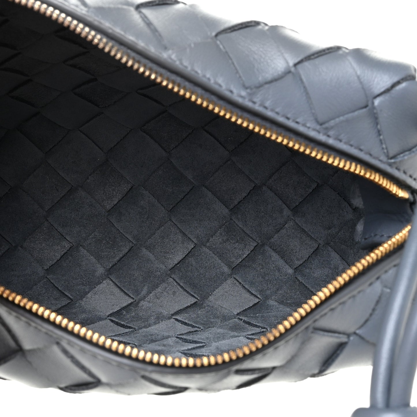 Nappa Intrecciato Mini Loop Camera Bag Thunder