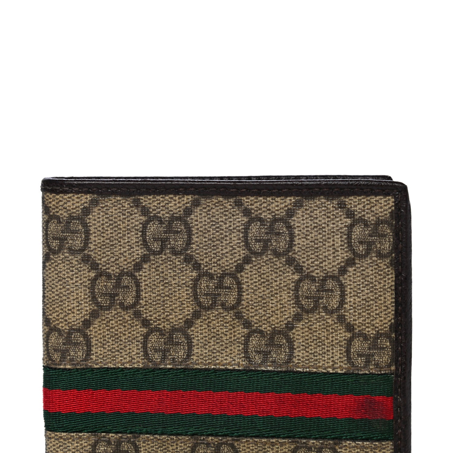 Gucci GG Plus Monogram Web Bi-Fold Wallet Dark Brown 7 of 12