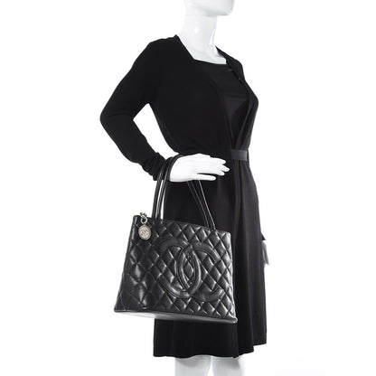Chanel Caviar Quilted Medallion Tote Black 2 of 20