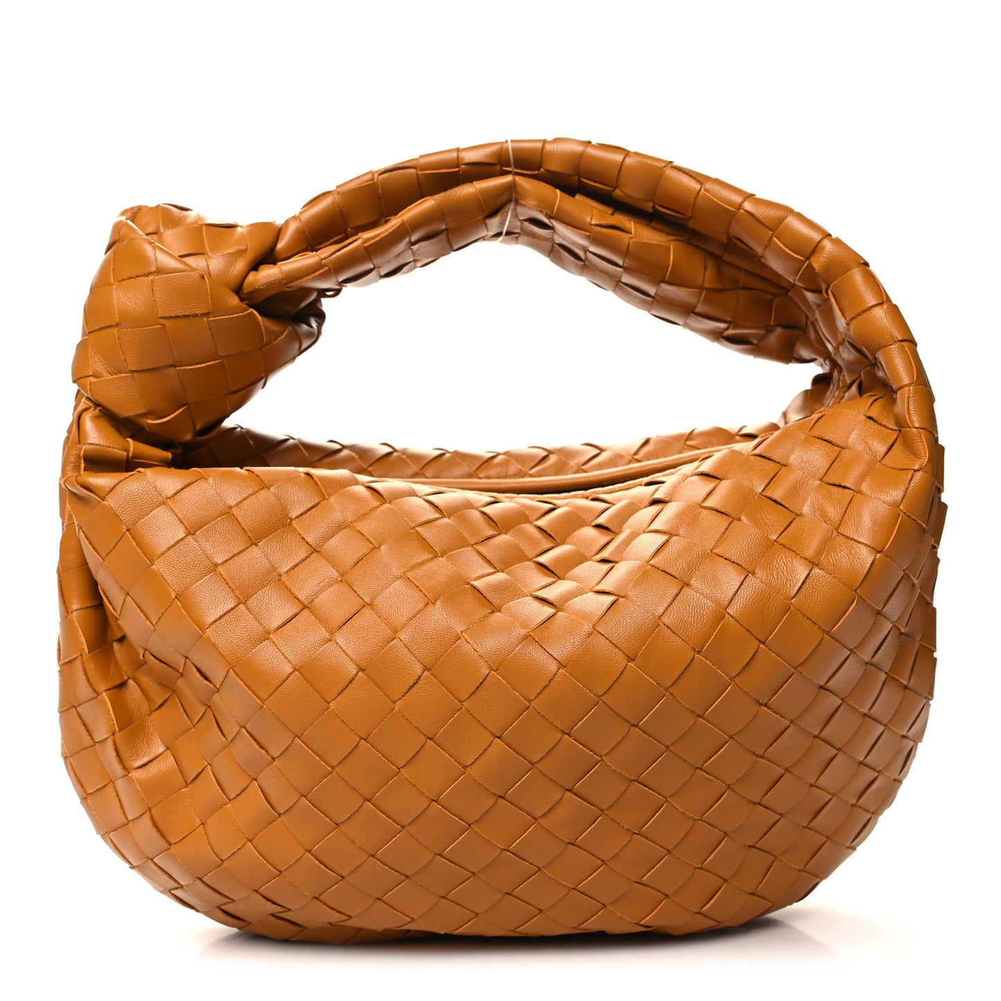 Nappa Intrecciato Teen Jodie Hobo Caramel