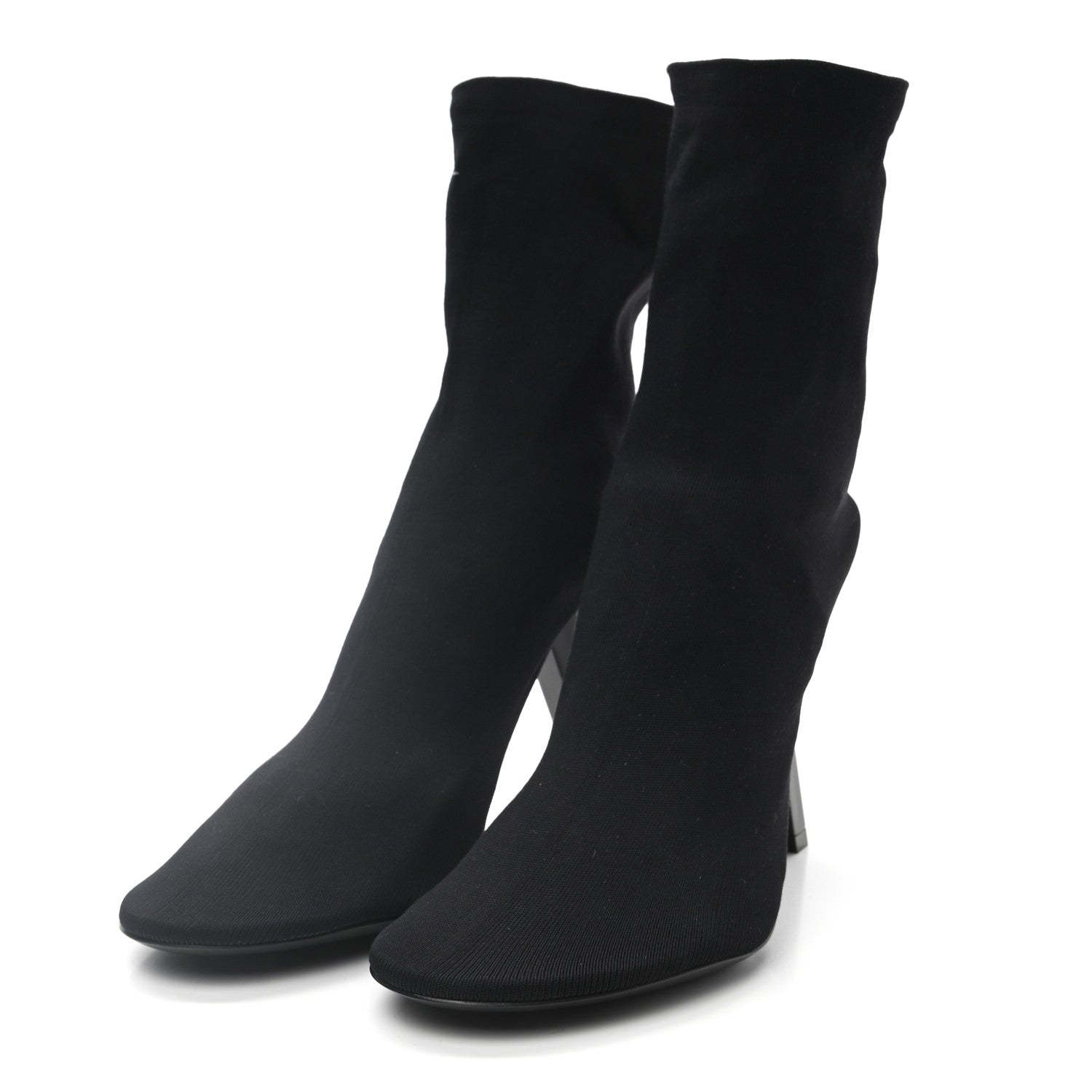 Balenciaga Stretch Tight Fabric Tight 110mm Booties 38 Black 3 of 7