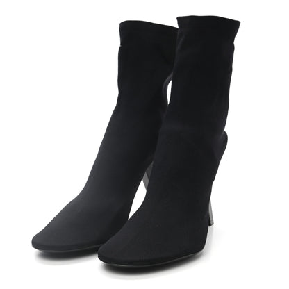 Balenciaga Stretch Tight Fabric Tight 110mm Booties 38 Black 3 of 7