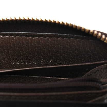 Gucci GG Supreme Monogram Web Ophidia Zip Around Wallet Brown 7 of 10
