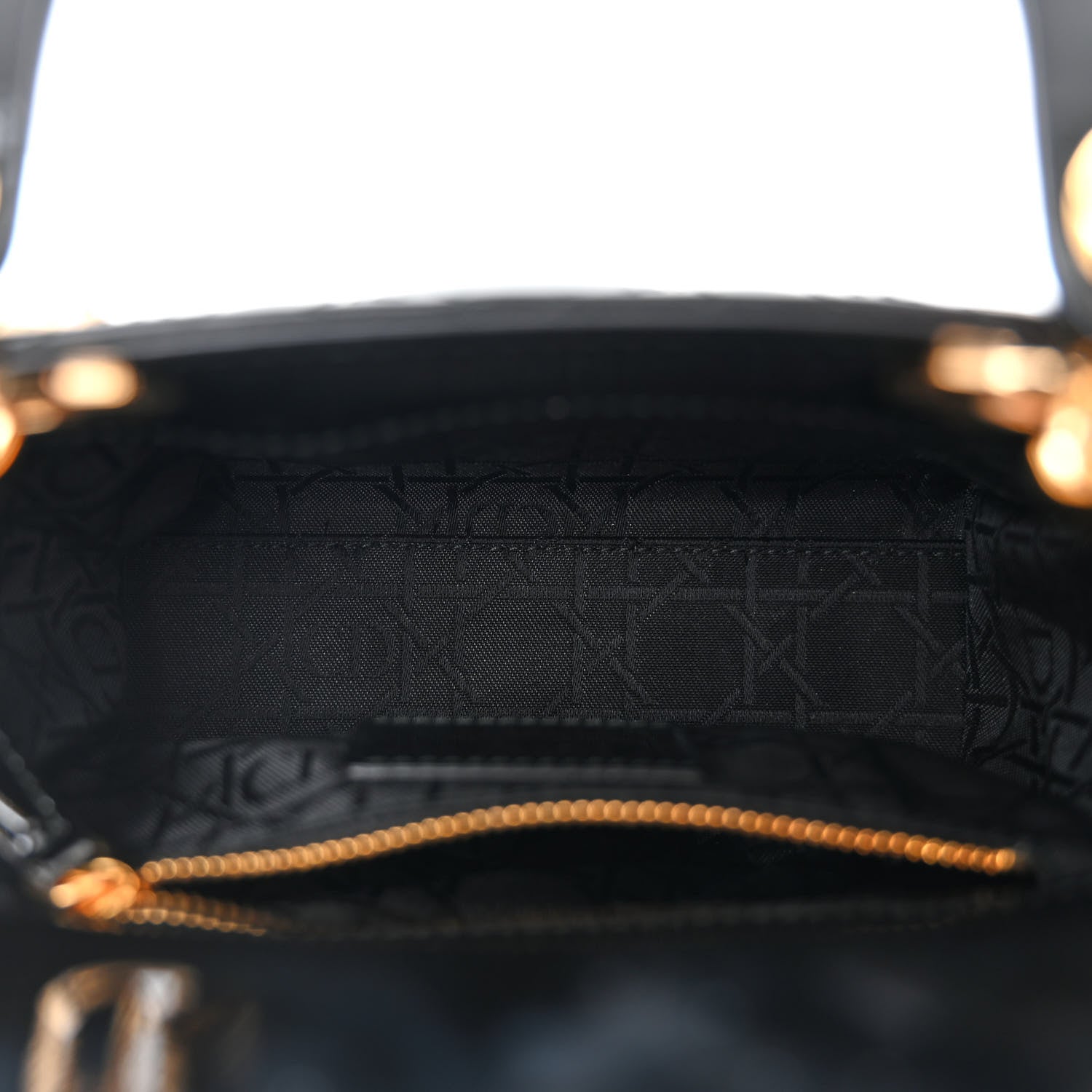 Christian Dior Patent Cannage Mini Lady Dior Black 5 of 10