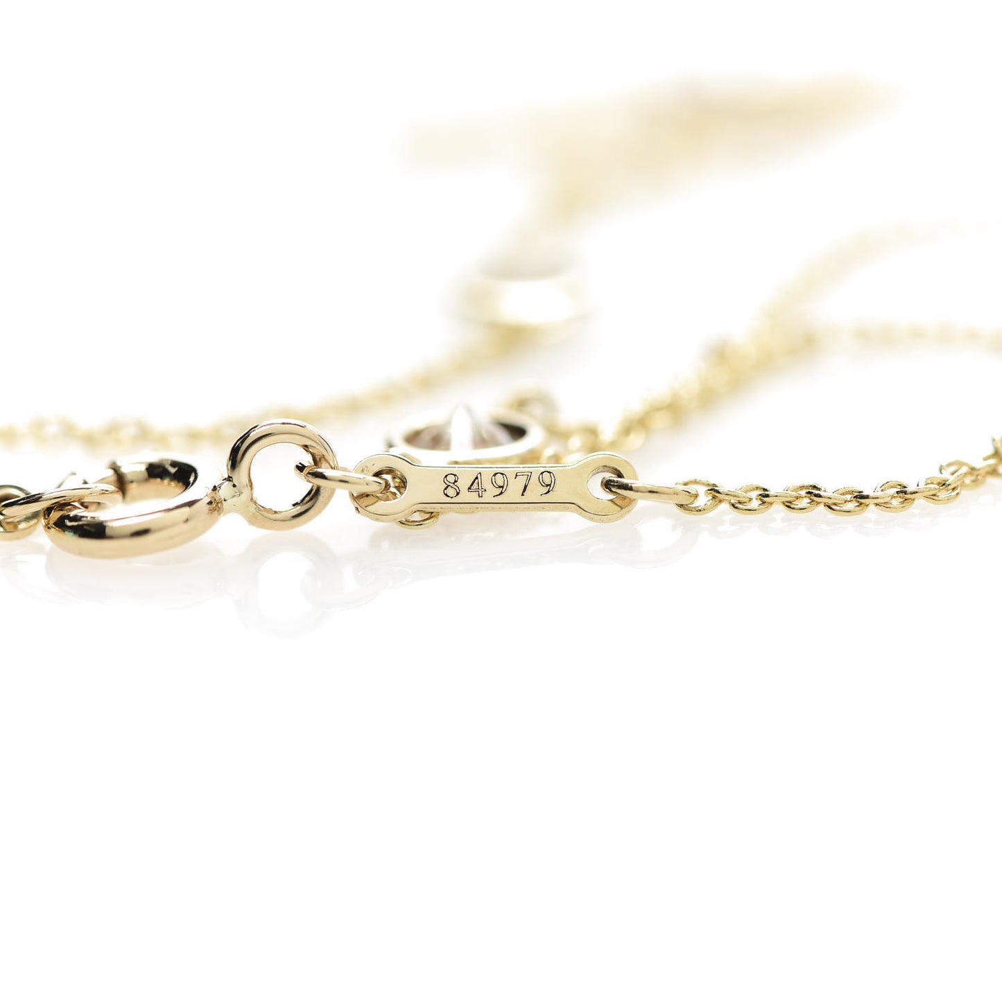 18K Yellow Gold Diamond .75ctw 5 Station Diamonds by the Yard Necklace