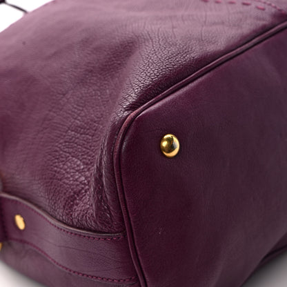 Saint Laurent Calfskin Oversized Muse Purple 7 of 8