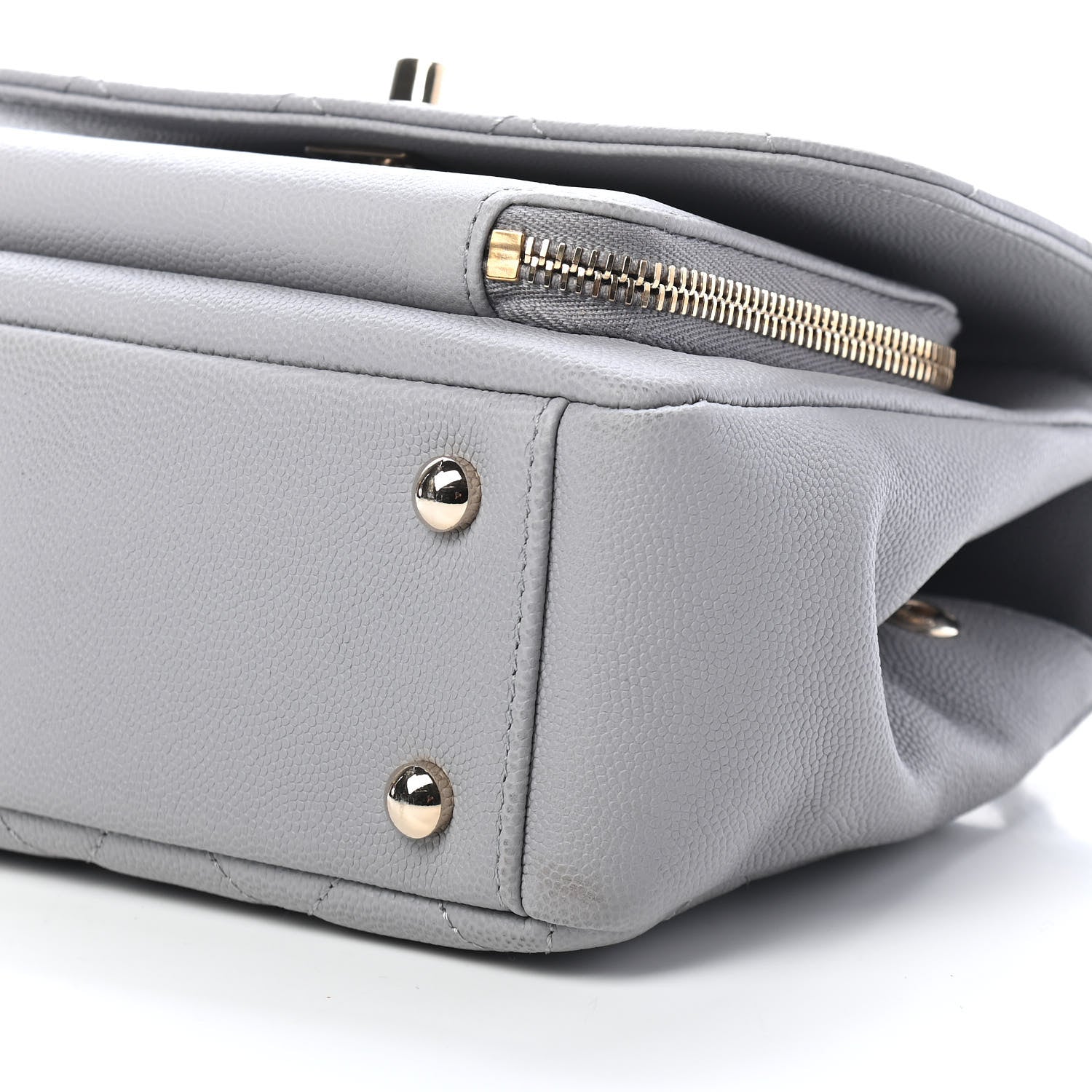 Chanel Caviar Quilted Small Business Affinity Flap Grey 9 of 10