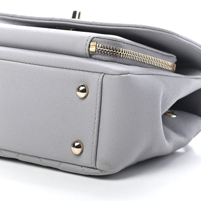 Chanel Caviar Quilted Small Business Affinity Flap Grey 9 of 10