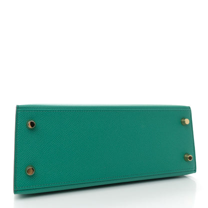 Hermes Epsom Kelly Sellier 25 Vert Jade 4 of 11