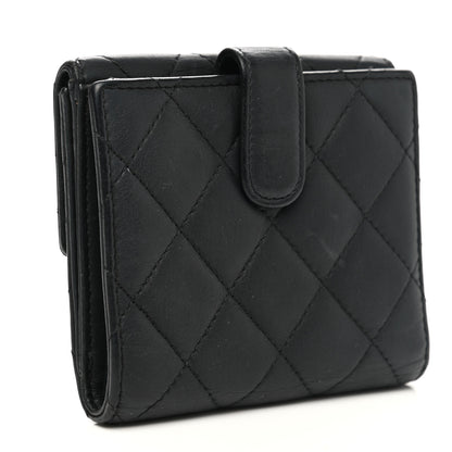 Chanel Lambskin Quilted Compact Flap Wallet Black 2 of 10