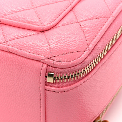 Chanel Caviar Quilted Pick Me Up Mini Vanity Case Pink 17 of 19