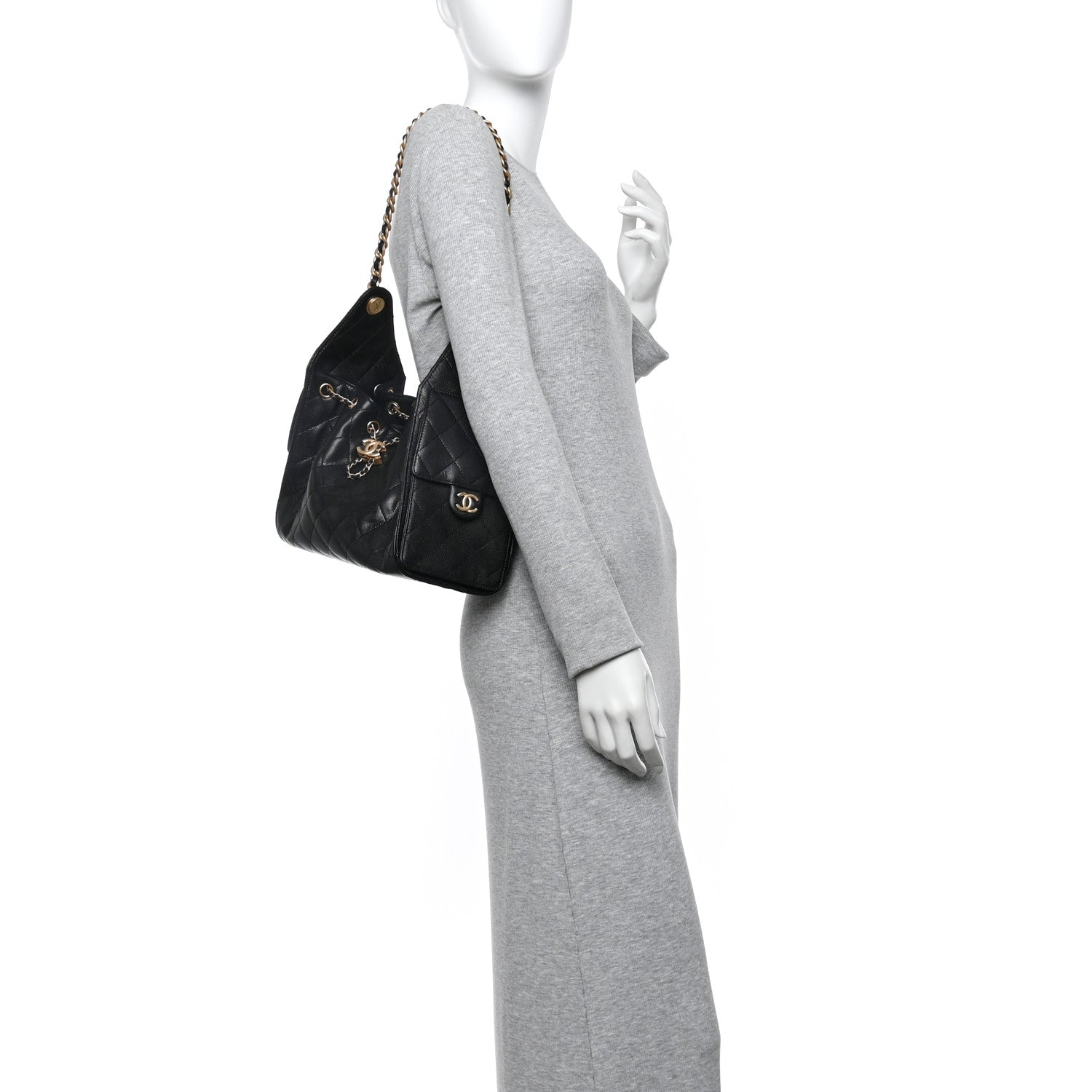 Chanel Caviar Quilted Small Chanel 25 Handbag Black 2 of 10