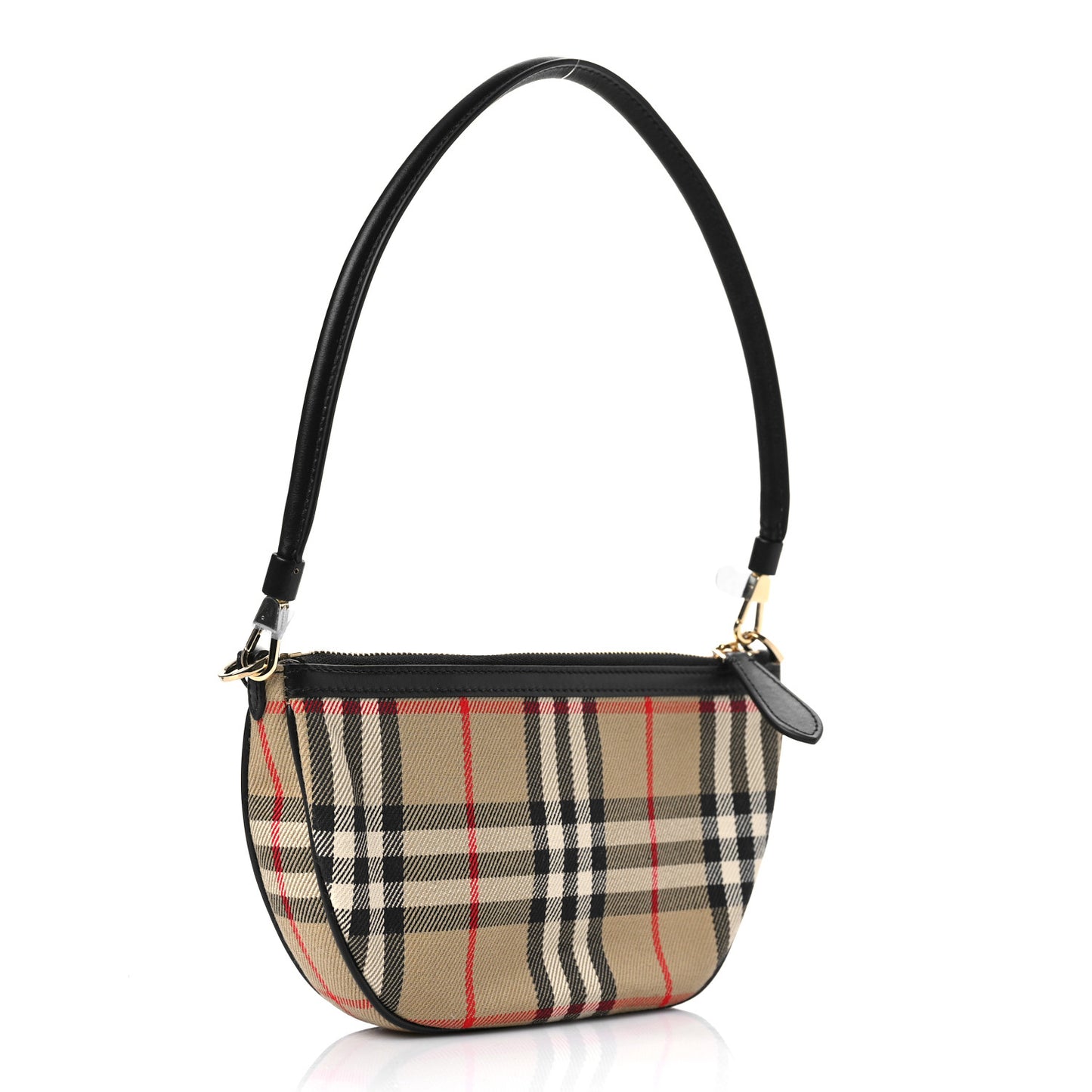 Vintage Check Calfskin Olympia Pouch Archive Beige