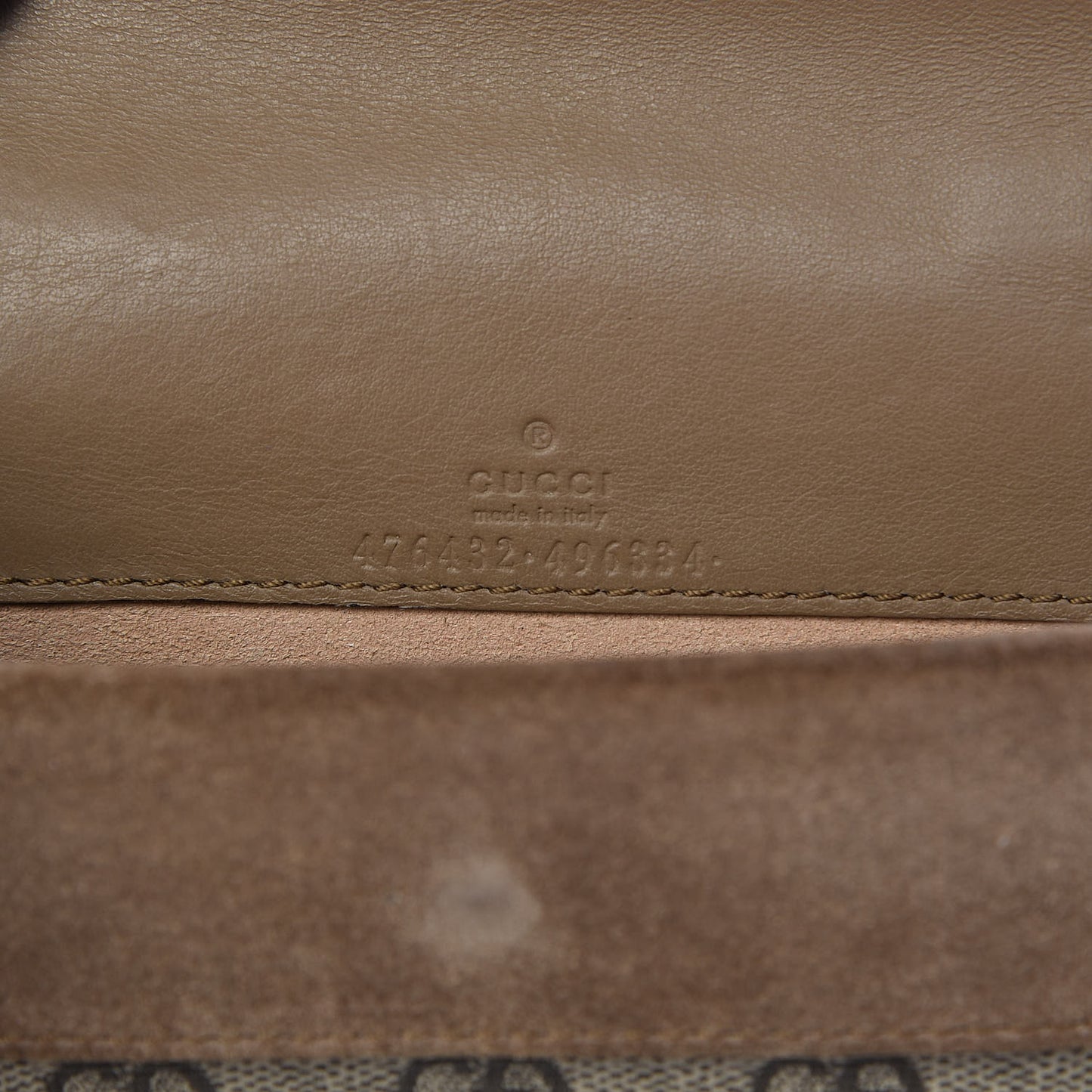 GG Supreme Monogram Super Mini Dionysus Shoulder Bag Taupe