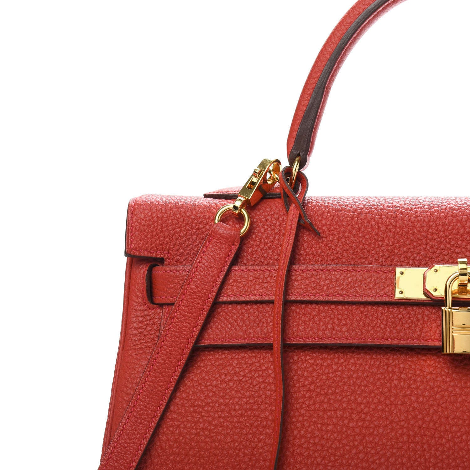 Hermes Togo Kelly Retourne 35 Geranium 13 of 13