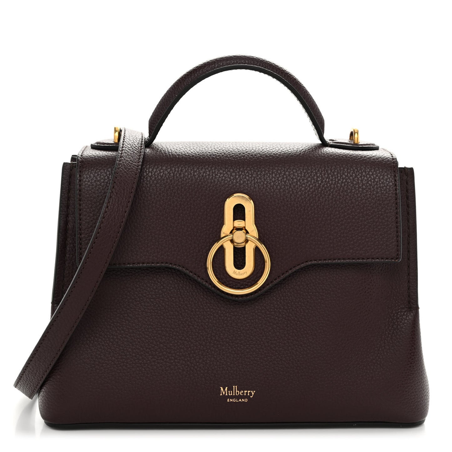 Small Classic Grain Calfskin Mini Seaton Oxblood