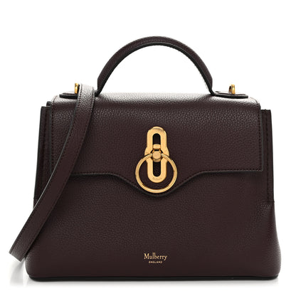 Mulberry Small Classic Grain Calfskin Mini Seaton Oxblood 1 of 9
